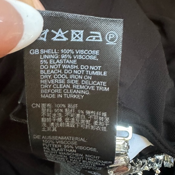 Reiss dora diamante bodycon long sleeve maxi dress FINAL PRICE NO OFFERS - Picture 9 of 10